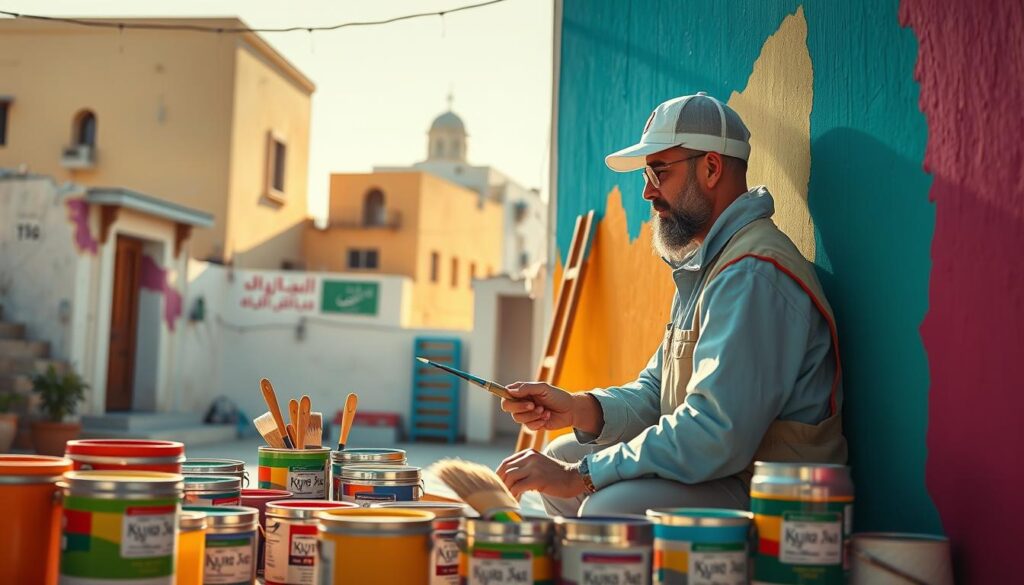 تركيب ورق جدران